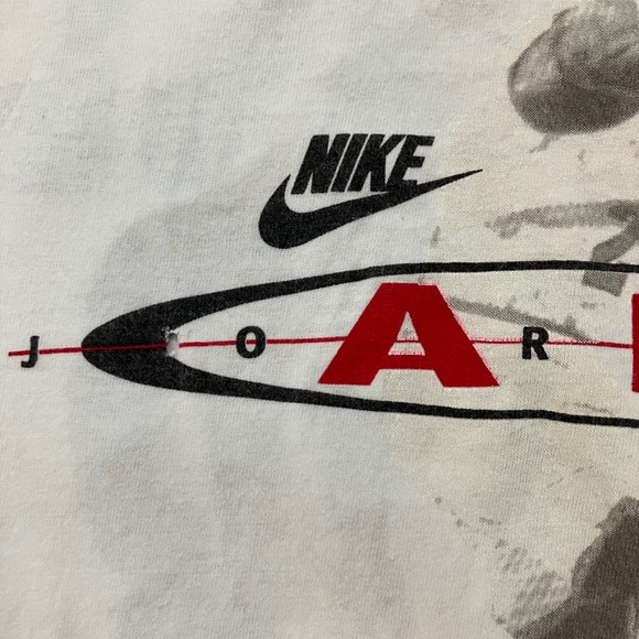 Vintage Nike Air‎ Jordan Long Sleeve T-Shirt Graphic Tee Basketball USA Boys S - Picture 5 of 8